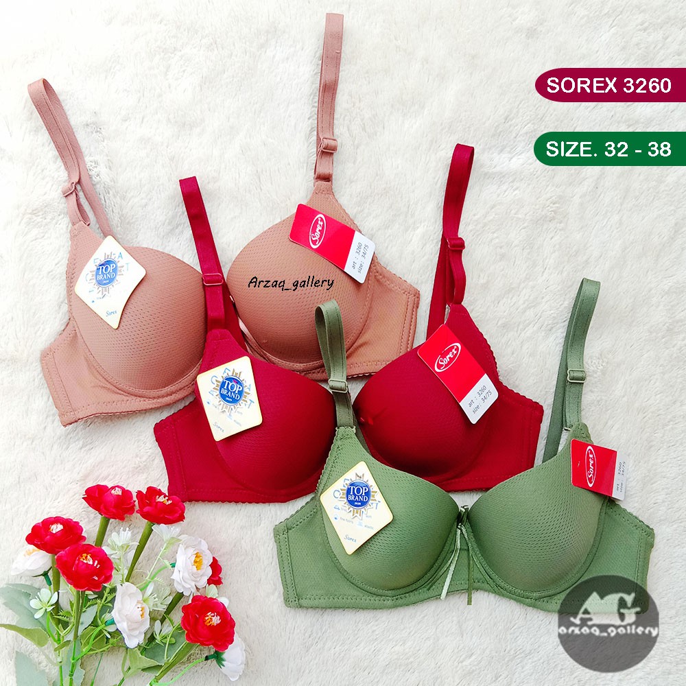 Bra Sorex 3260 | Bh Busa |  Kawat Kancing 2 Extra Comfort | Pakaian Dalam Wanita | Bh Wanita | Bra Wanita |