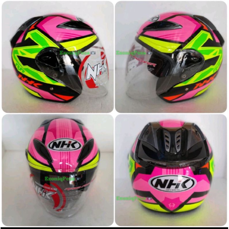 Helm NHK R6 Motif Starco Black Pink