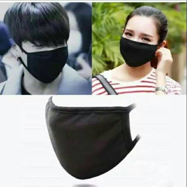 MASKER KAIN 2 - 3 PLY / LAPISAN TENGAH BISA DIISI TISSUE || MASKER HIJAB EARLOOP (1KG MUAT 60PC)