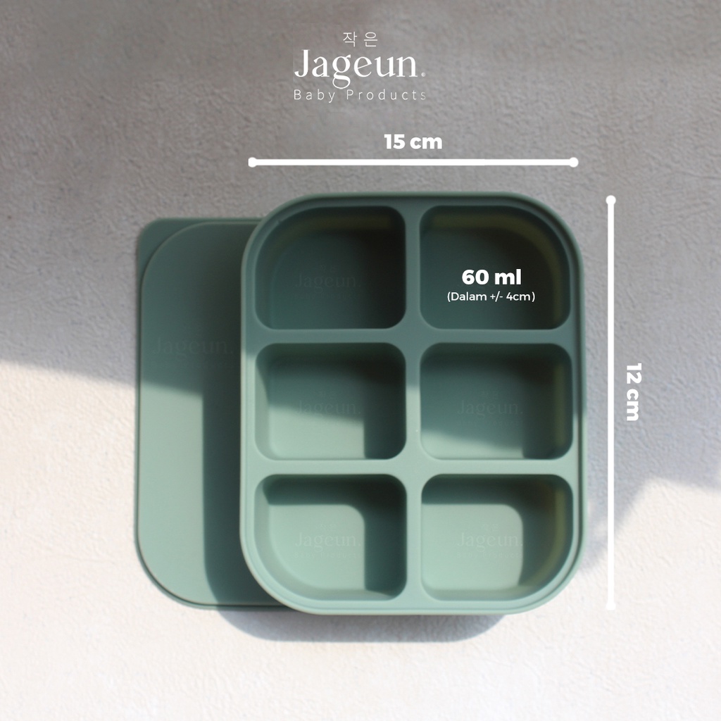 JAGEUN Premium Silicone Food Container Cube &amp; Freezer Tray | Storage Tempat Beku Mpasi Bayi