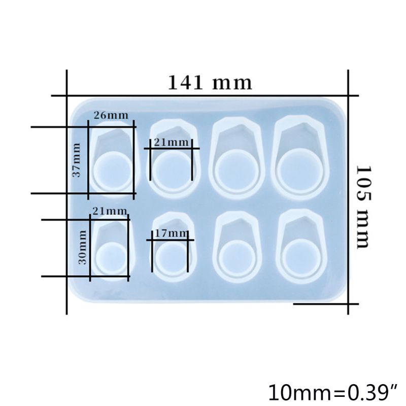 SIY  Silicone Ring Mold Pendant Mould Epoxy Resin Jewelry Making Tool Handmade DIY