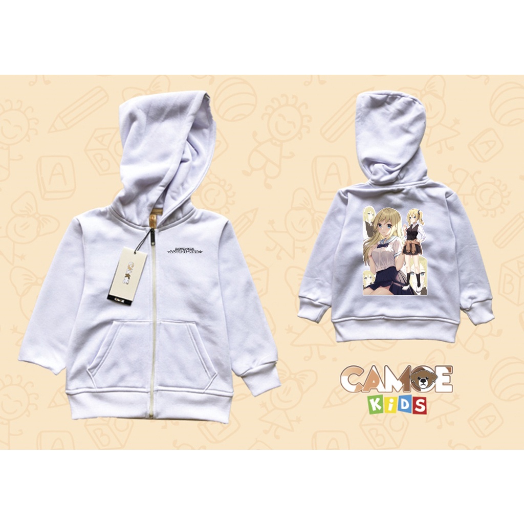 Jaket Hoodie Zip Anak KIDS Anime Kaguya sama love is war ai hayasaka