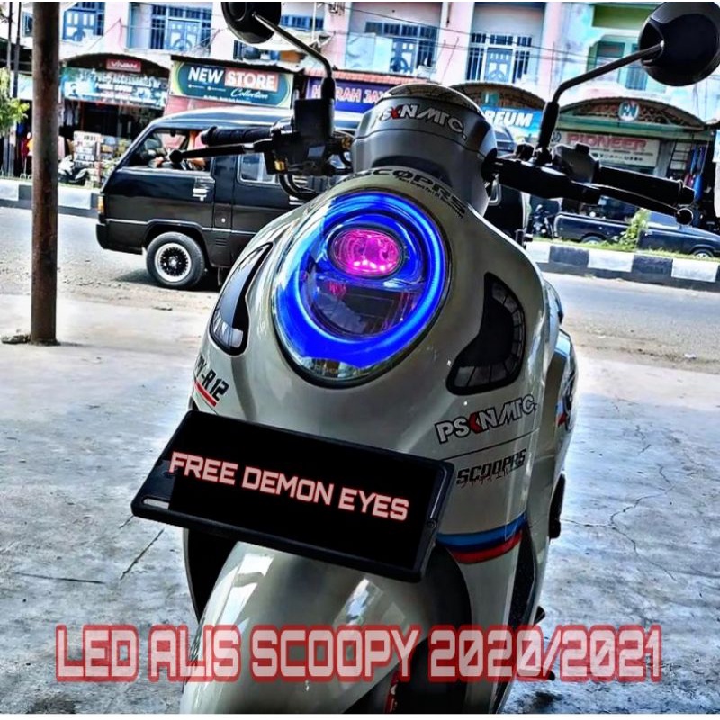 COD LED ALIS SCOOPY 2020 2021 2022 FREE DEMON EYES MURAH BERKUALITAS