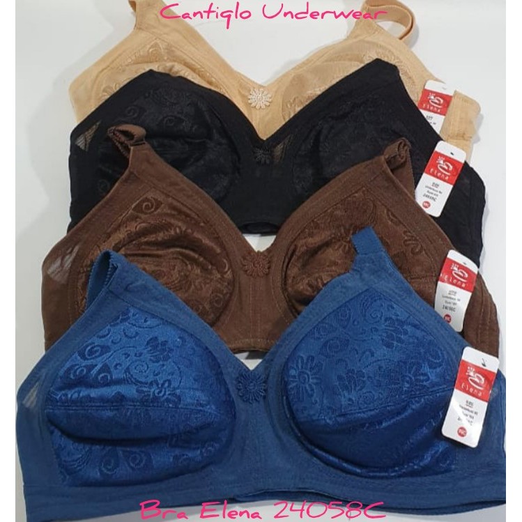Bra/ bh / pakaian dalam wanita Elena 24058 Tanpa Busa Tanpa Kawat