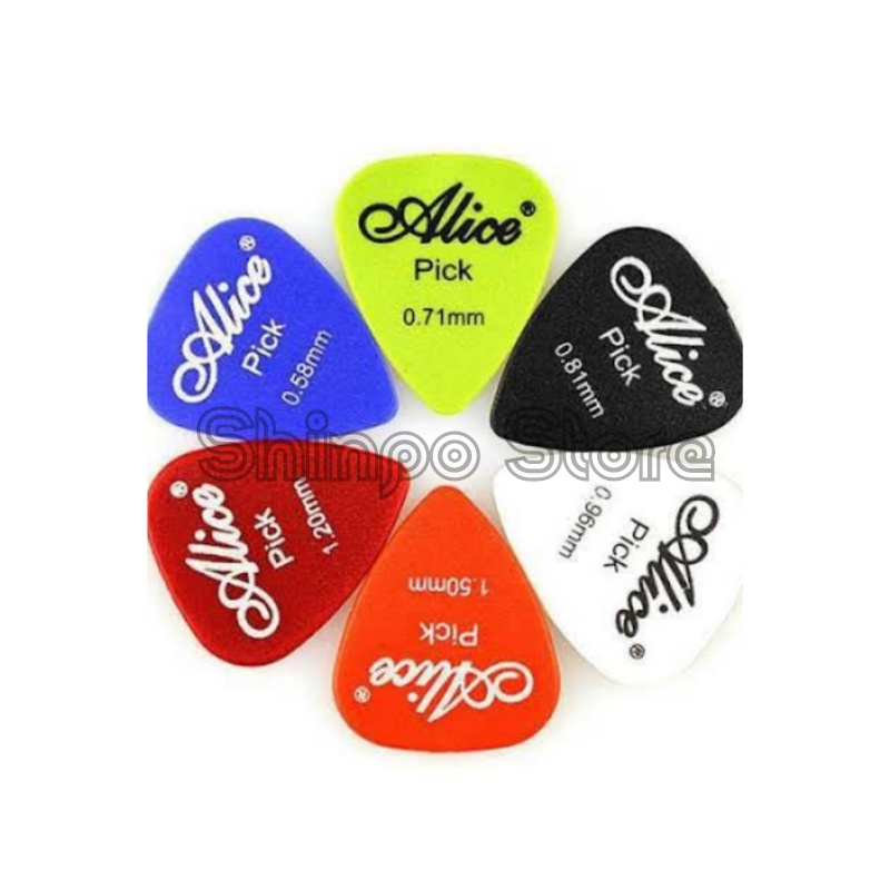 Pick Gitar Alice Murah Pemetik Gitar  0.58 0.71 0.81 0.96 1.20 1.50