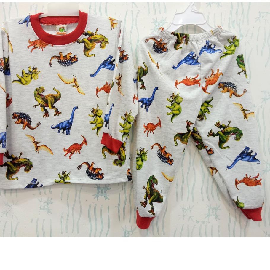 Telah Hadir - BAJU TIDUR LENGAN PANJANG ANAK KAKUGO GAMBAR DINOSAURUS