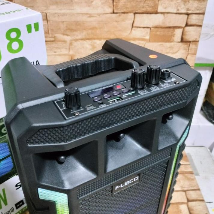 Paling Dicari TERMURAH Speaker bluetooth karaoke 8,5 inch Bonus microphone cas rechargeable super ba