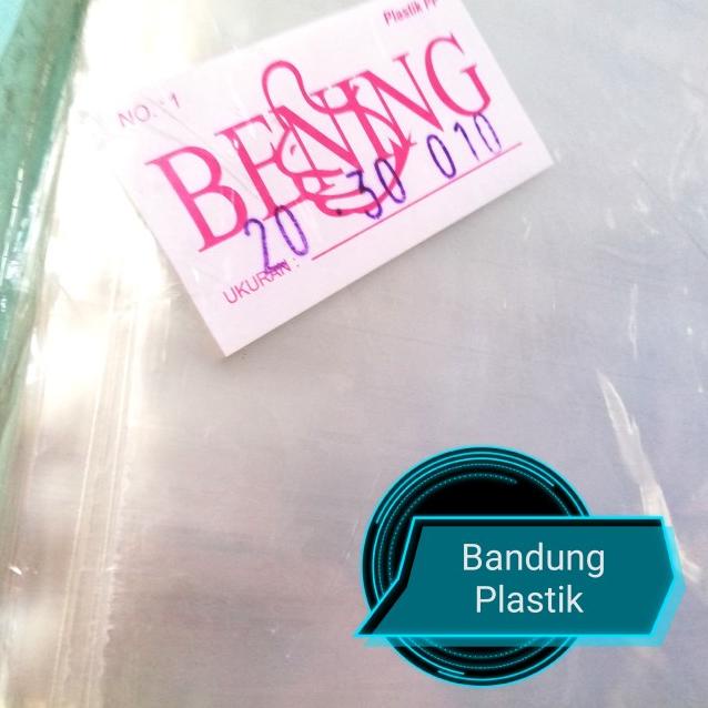 

plastik PP 010 bening 20cm tebal transparan / 20x30 / 20x35 / 20x40 - 20x30