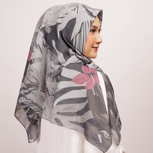 Jilbab Segiempat Elzatta Obelia Denara-Dark Grey