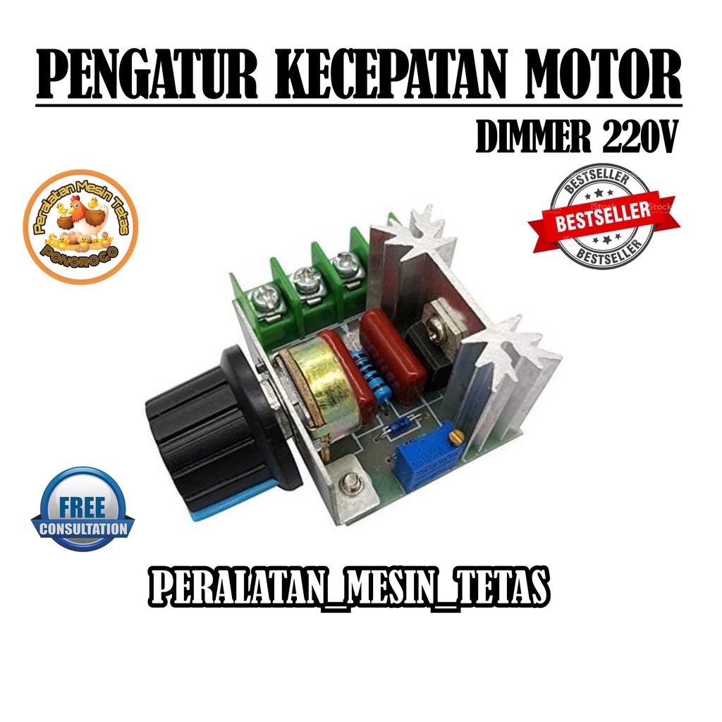 Dimmer AC 220V 2000W Speed Controller SCR Voltage Regulator