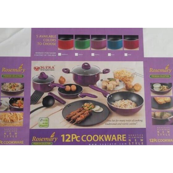 PANCI SET SUPRA ROSEMARY 12 PCS + Pisau Set 3 Pcs masih banyak
