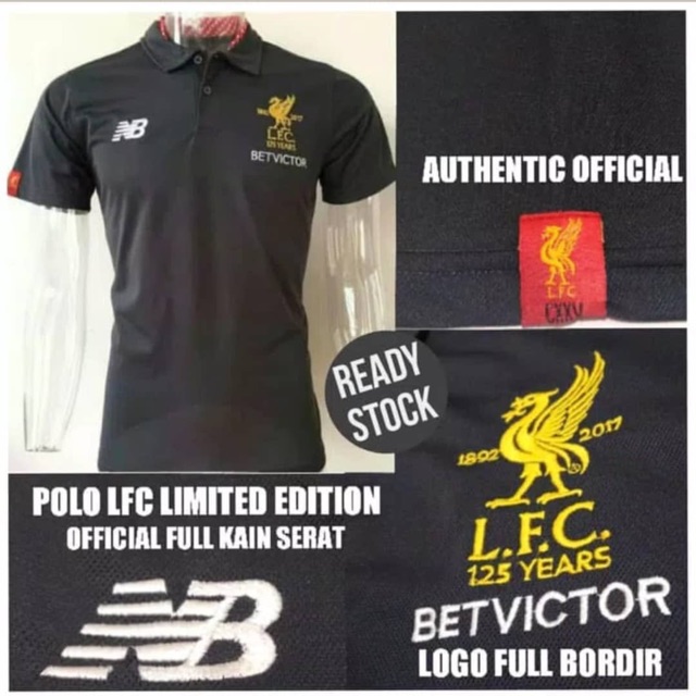 Baju Polo Liverpool abu 2018-2019 Grade Ori