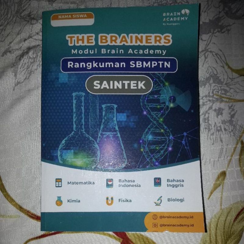 Modul Brain Academy Rangkuman Saintek (PRELOVED)