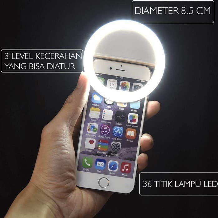 Lampu Selfie Led foto makin terang glowing makin cantik tanpa filter