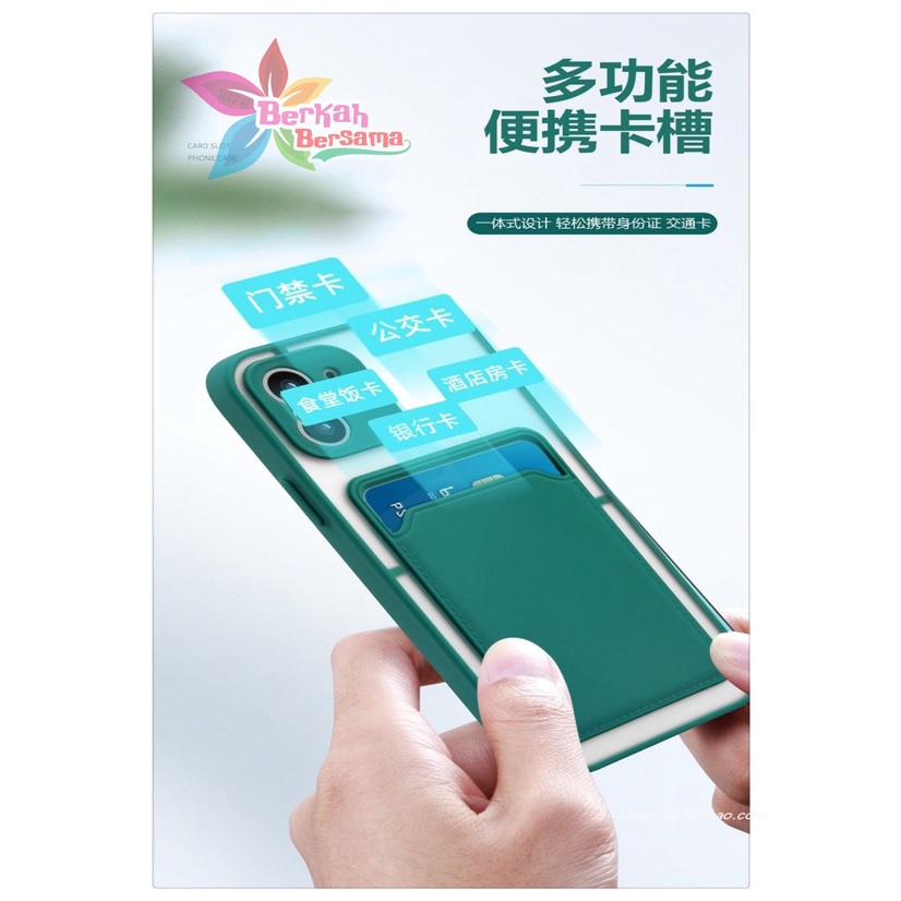 SOFTCASE CHOICE AERO SLOT CARD XIAOMI REDMI 9 9A 9C 9T NOTE 7 8 9 BB6600