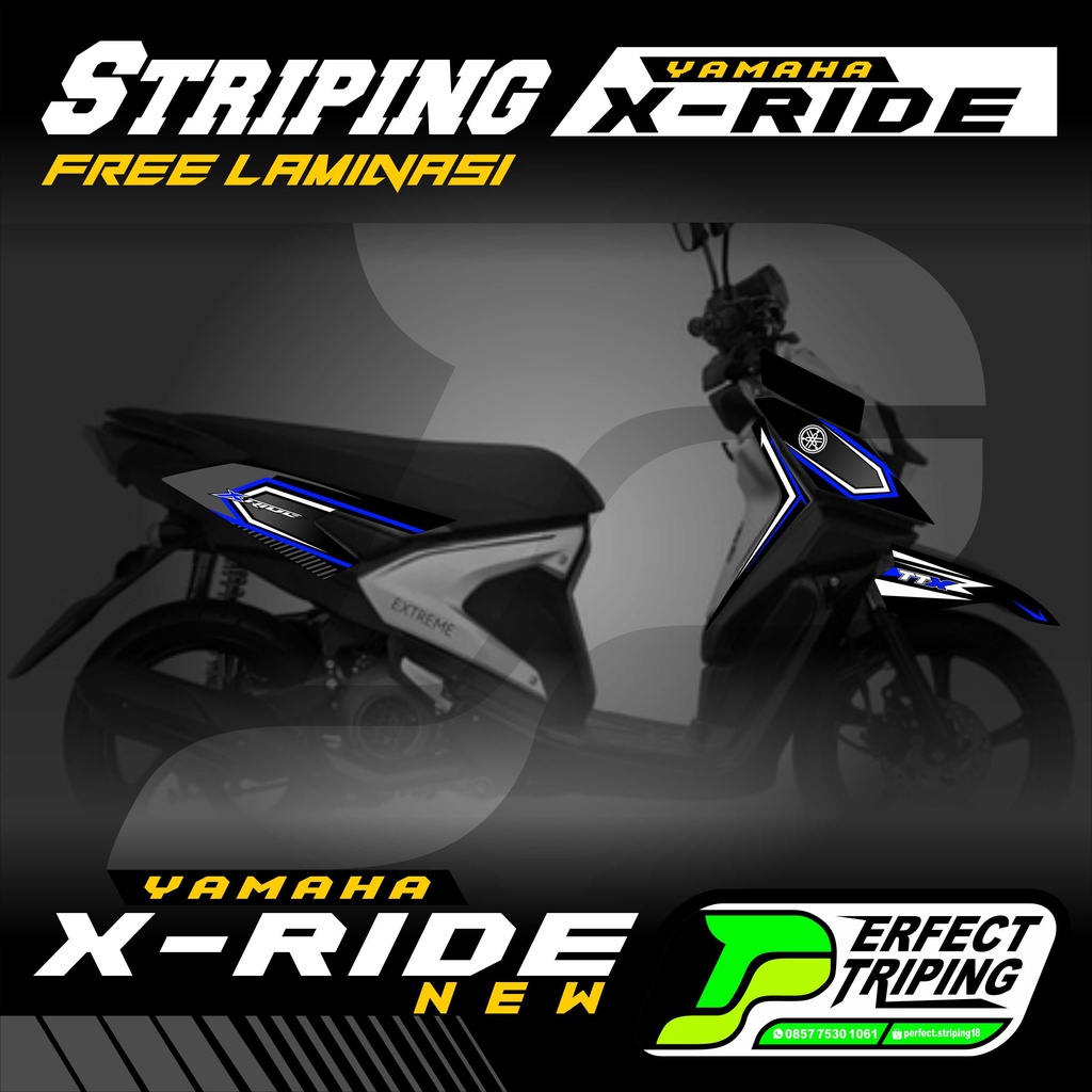 Stiker Striping Yamaha X-RIDE NEW 125cc PETRONAS List Variasi XRIDE NEW