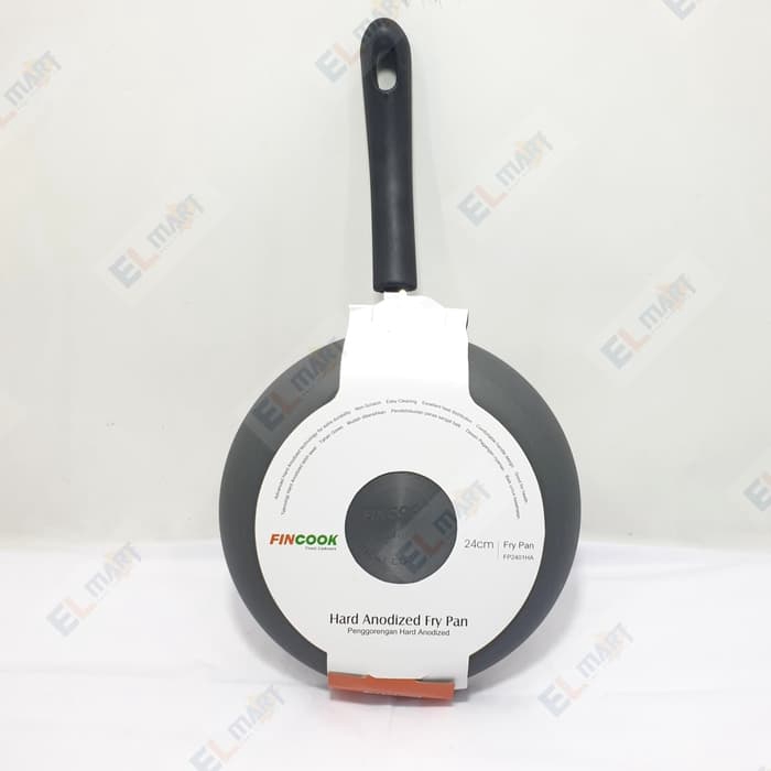 Fincook fry pan hard anodized FP2401HA - wajan anti gores 24 cm