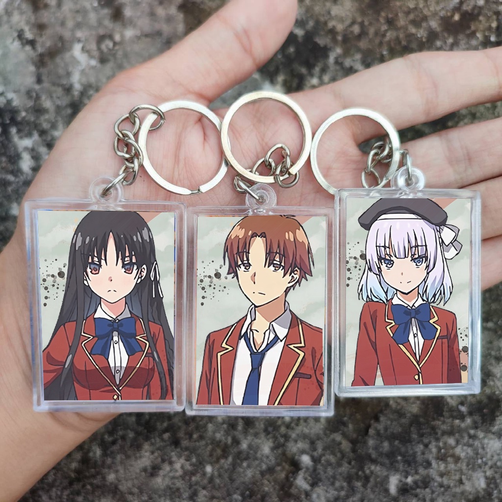 Gantungan Kunci Murah Anime Classroom of The Elite - Keychain Karakter Ayanokouji Horikita Sakayanagi Karuizawa Kushida Sakura Ichinose