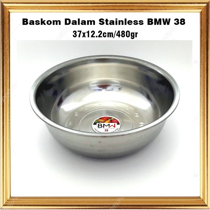 Baskom Dalam/Mixing Bowl Stainless BMW 38cm