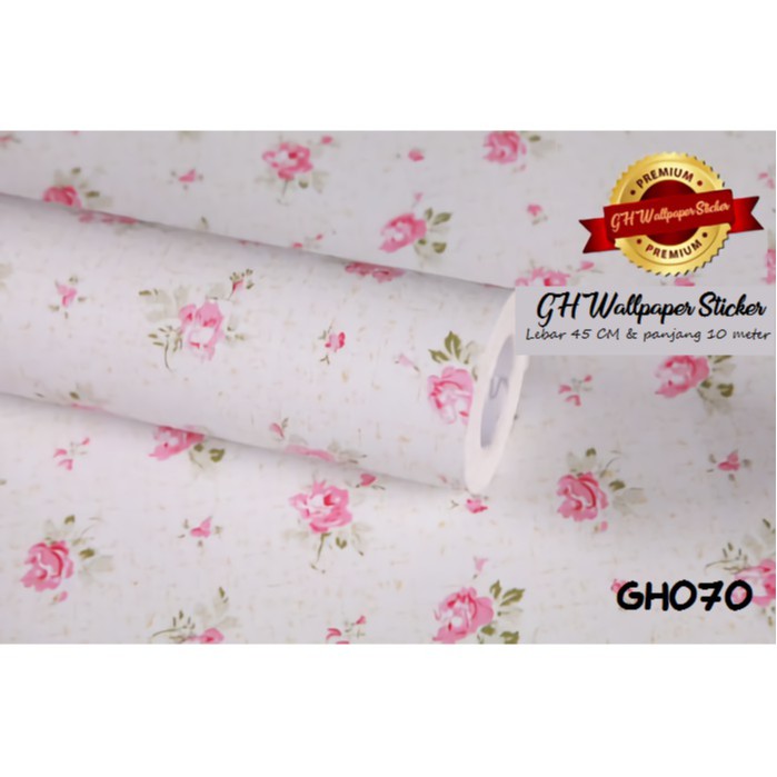 Wallpaper Dinding Murah Motif Bunga Best Seller GH012 Bunga Stiker Rumah