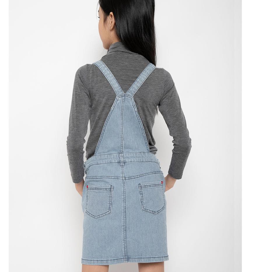 [KODE 467] Matahari - Ovs Striped Salopette Girls - Blue TERBARU..