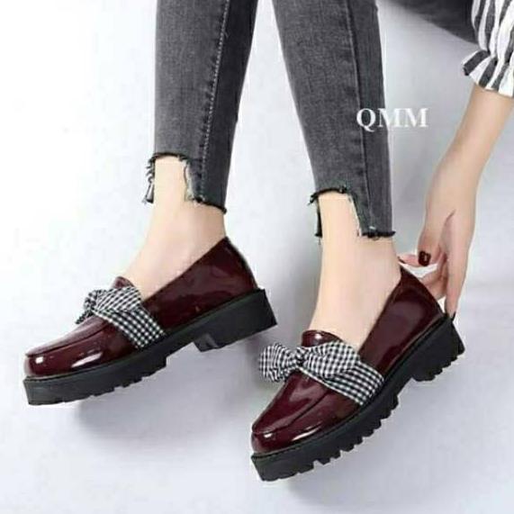 E7GJ Sepatu Wanita / Docmart slofy / Sepatu Loafers Wanita / Bisa Bayar Di Tempat (Cod) **