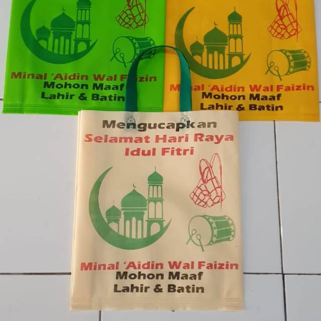 TAS LEBARAN IDUL FITRI UKURAN 30X40 CM (LUSINAN)