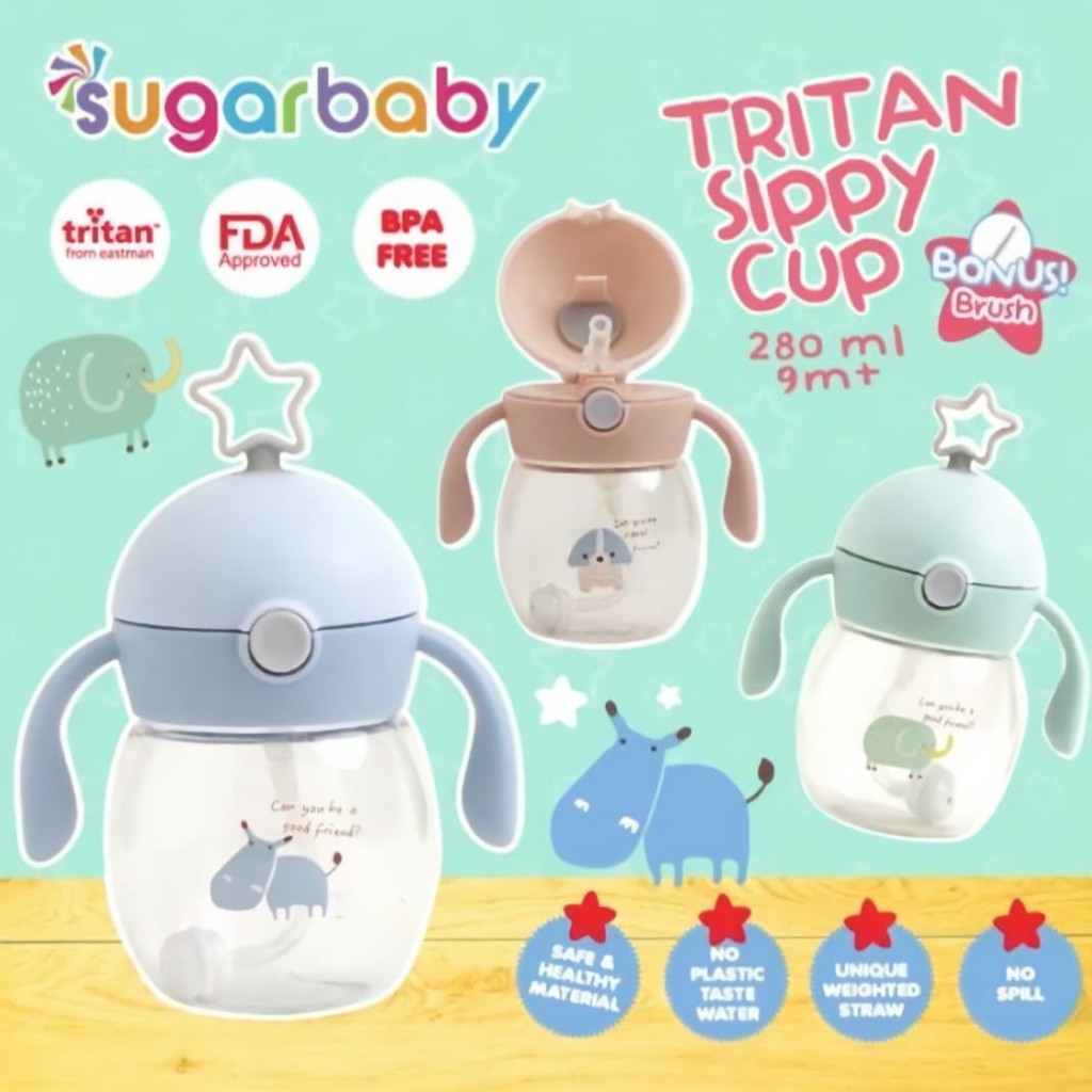 Sugarbaby Tritan Sippy Cup Star 240ml 9m+ (TSCST240)