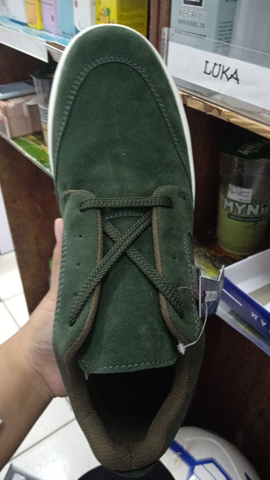 KUZATURA Sepatu Sneakers Hijau  Olive  Pria KSU KZR 571 