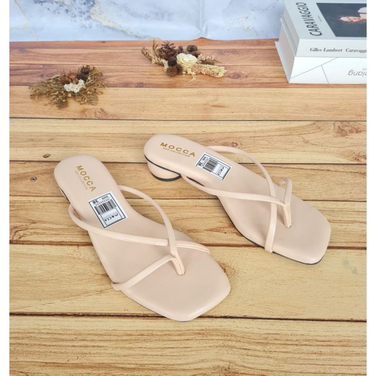 ABBUSHOES Bk 05 hak telor jepit silang andini 3cm