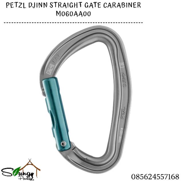 Petzl Djinn Straight Gate Carabiner Original Safety Climbing / Industri