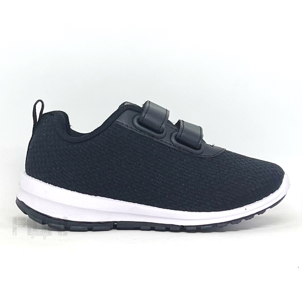 FIURI - ANDO ORIGINAL -  NITTA BSC LIAM PINO VIANY PEREKAT 29-40 HITAM PUTIH - SEPATU SNEAKERS KANVAS SOL KARET ANAK KECIL PEREMPUAN  - SEPATU KETS LUCU FASHION TRENDY - SEPATU SEKOLAH PAUD TK SD KRETEKAN PEREKAT CEWEK MURAH PROMO DISKON BONUS KAOS KAKI