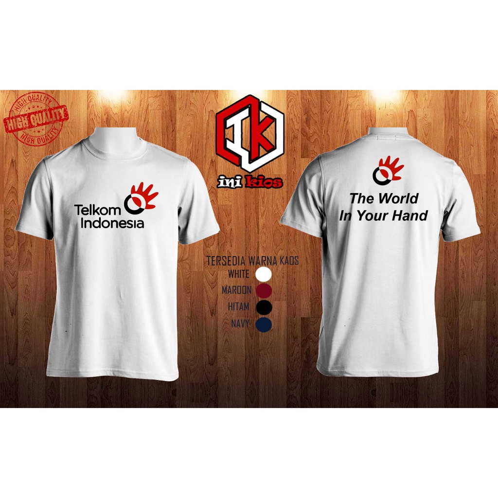 KEREN!!! Baju Kaos TELKOM INDONESIA keren pria wanita DISTRO NEW TELKOM