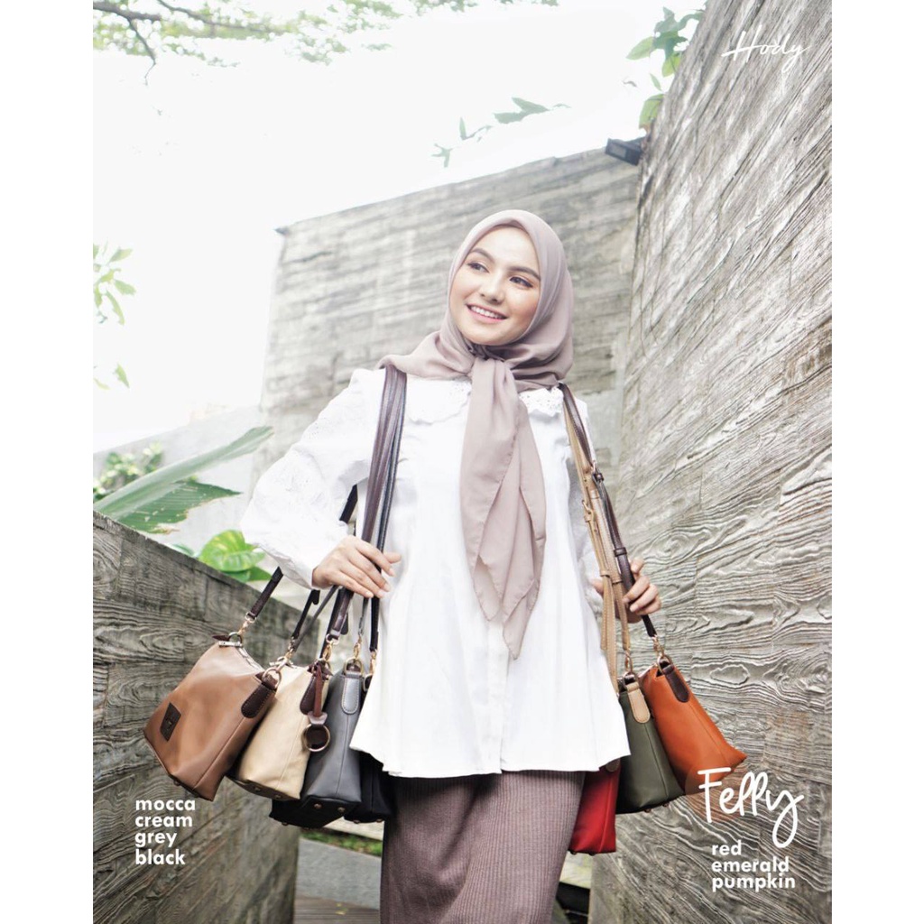 TAS SELEMPANG WANITA FELLY BAG HODY / TAS WANITA ANTI AIR