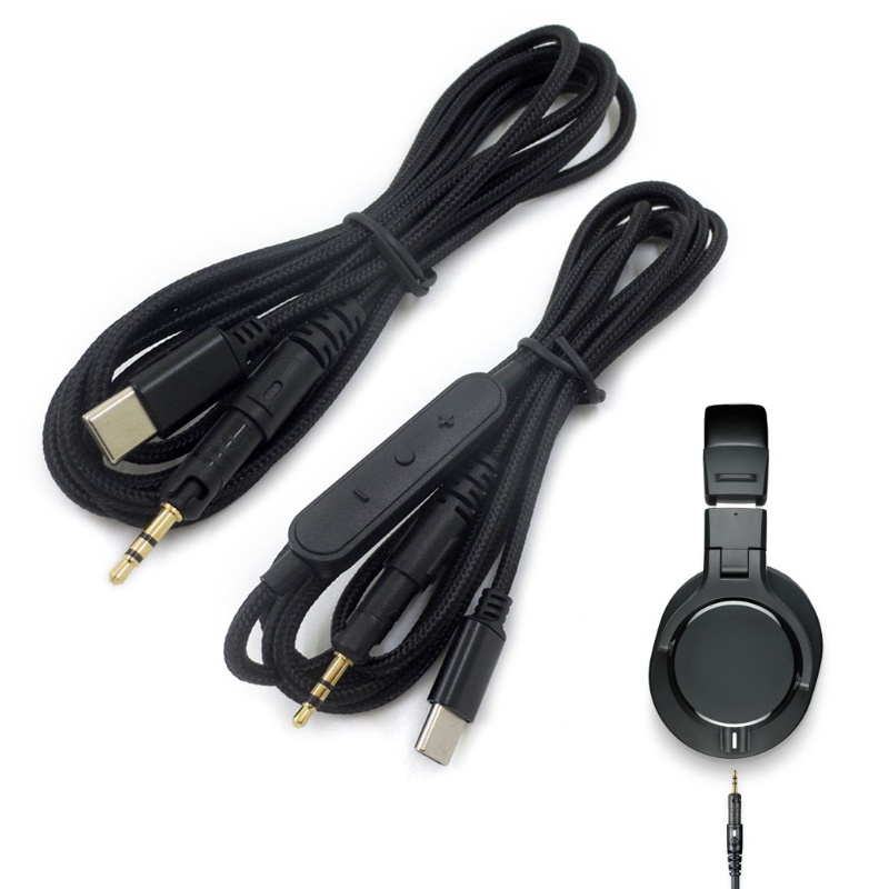 Kabel Adaptor Jack BT Type C Male to 2.5mm Male Untuk Headphone Stereo ATH-M40X M50X M60X M70 Sangat Kompatibel
