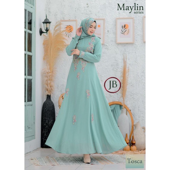 FASHION MUSLIM//GAMIS SYAR'I//MAYLIN SERIES ALL NEW//KODE JB