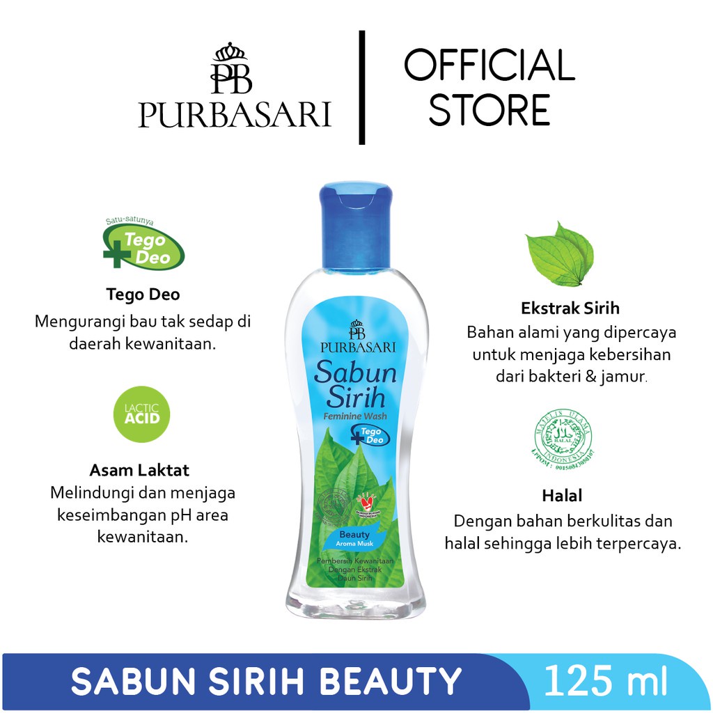 READY PURBASARI Sabun Sirih - Daun Sirih 125ml / 60ML / SABUN KEWANITAAN