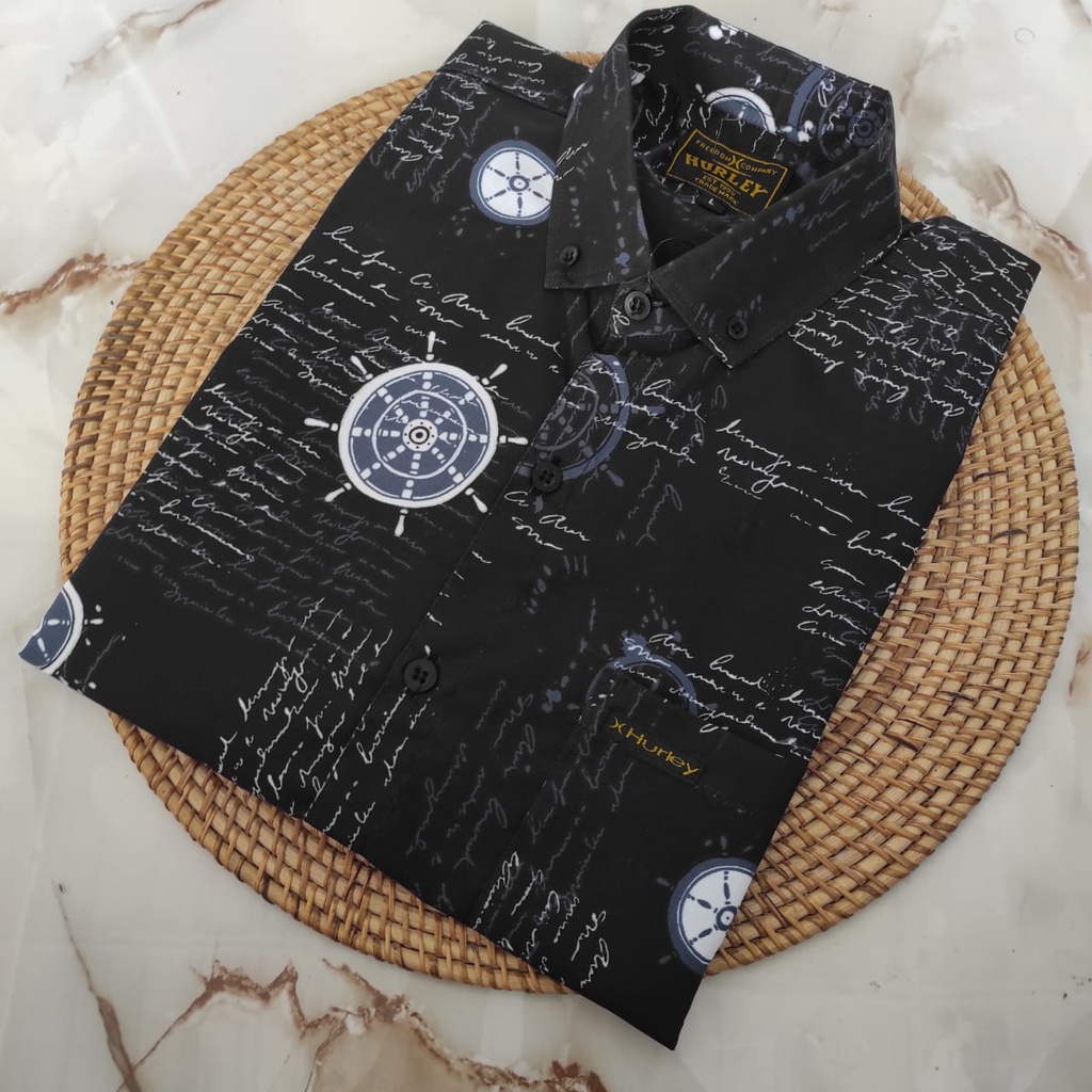 Kemeja Pria Lengan Pendek Murah Motif Surfing Printing | KEMEJA COWOK LENGAN PENDEK PANTAI