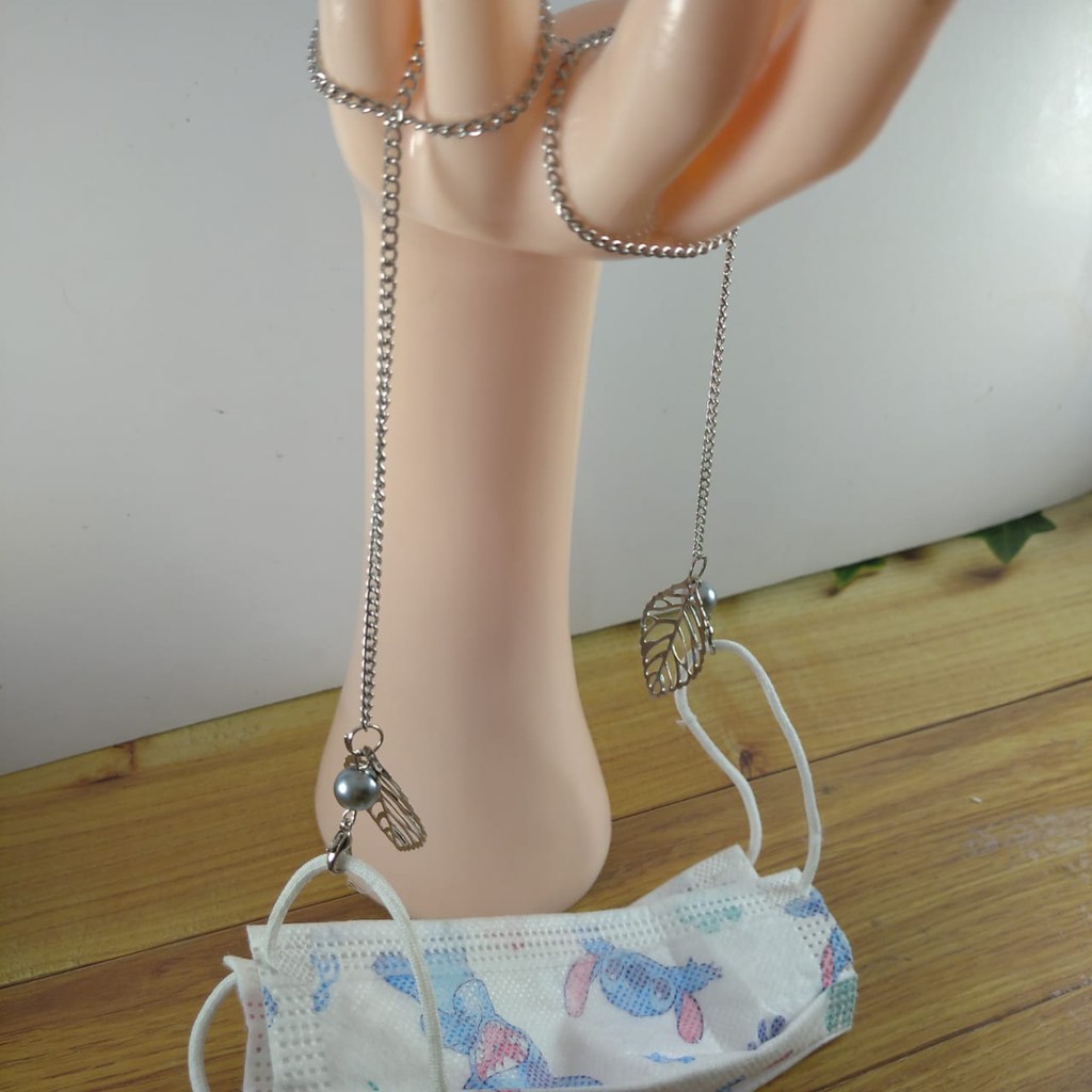 JUAL Strap Mask/ kalung rante masker manik/ tali masker Handamde By Tokopelanginicer