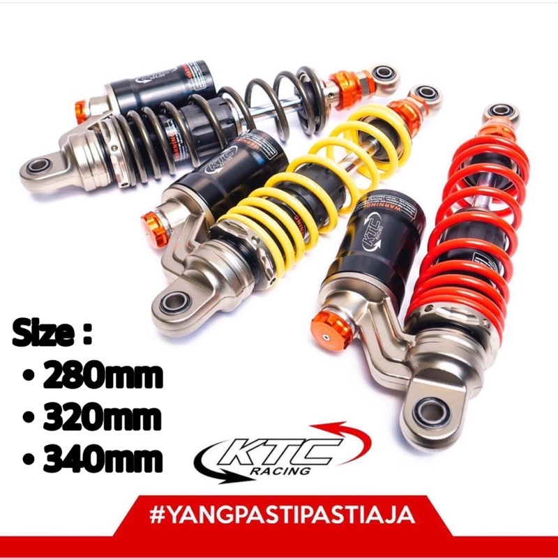 Shock KTC Racing Extrem Double Shockbreaker Tabung Atas Bebek 280mm 320mm 340mm NMax Old New Aerox155 Old New PCX 150 160 FOURSIX_46