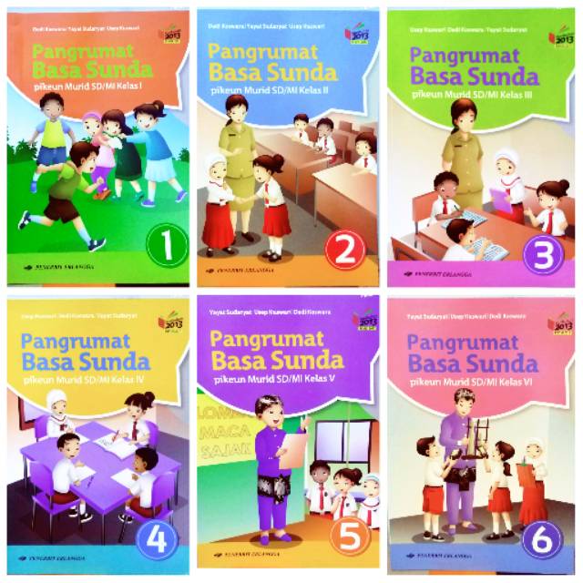 BUKU BAHASA SUNDA SD MI KELAS 1 2 3 4 5 6 KURIKULUM 2013 ERLANGGA