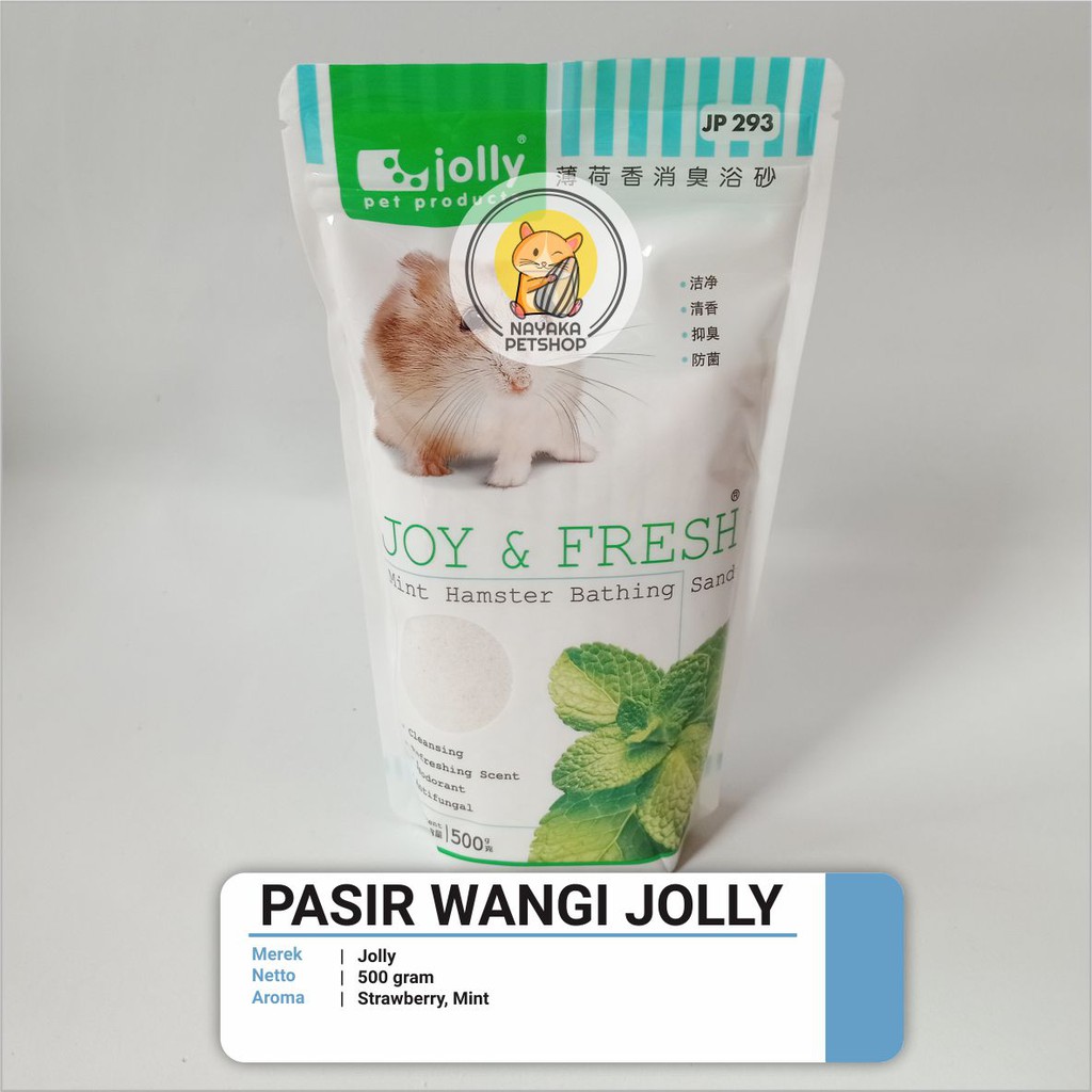 Jolly Bathing Sand 500 gr Pasir Mandi Wangi Hewan Hamster