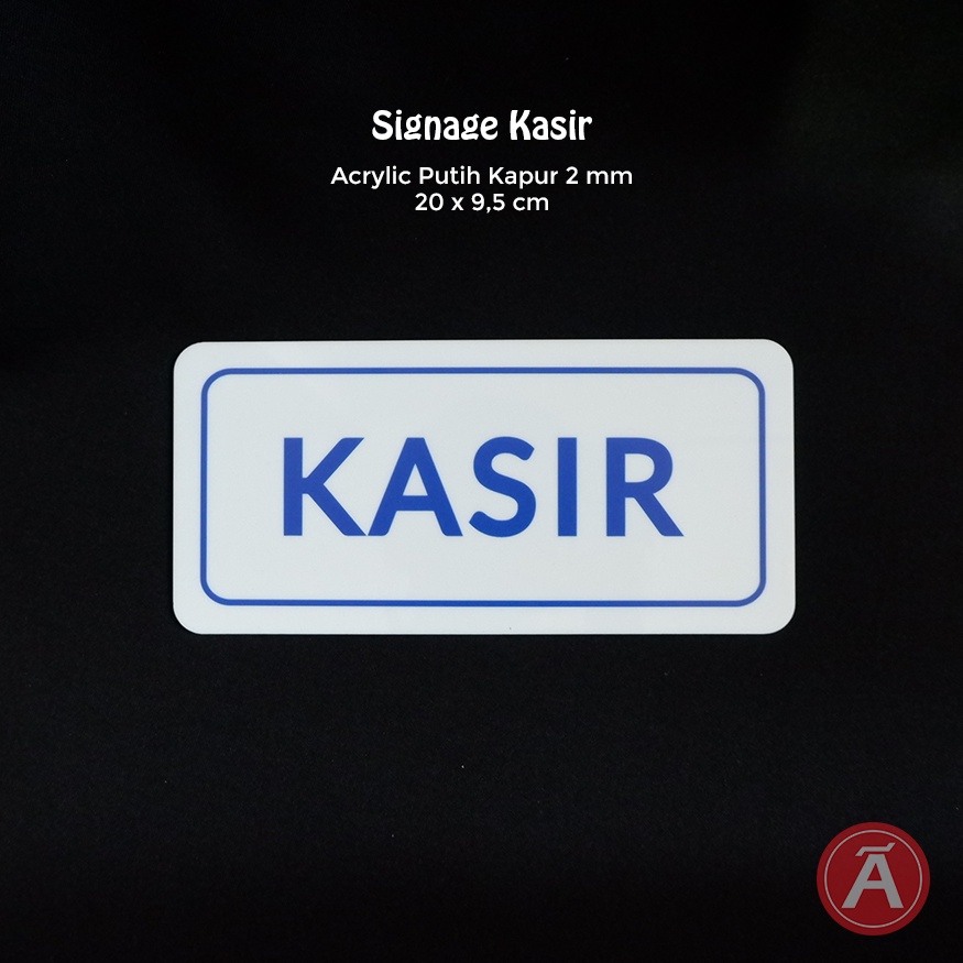 

Sign KASIR 200x95 mm