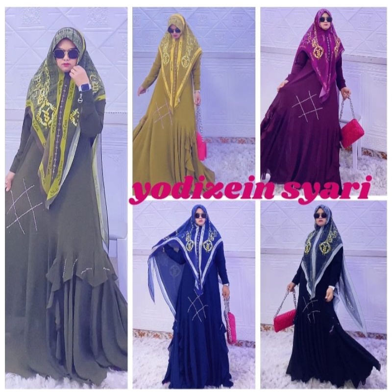 DRESS FAKHIR SET PREMIUM Yodizein Syari / Dress Fakhir Yodizein