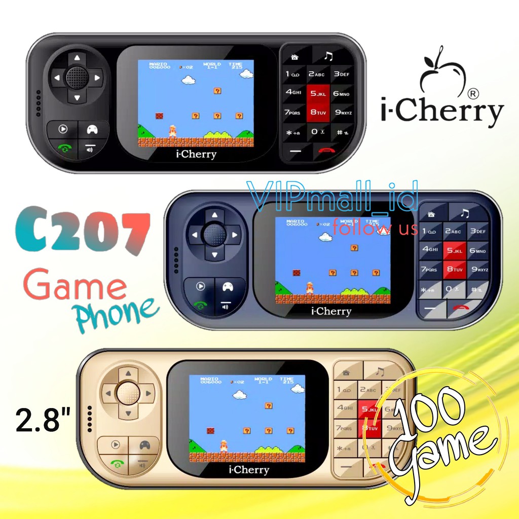 HP GAME iCHERRY C207 GAME PHONE - DUAL SIM GSM - HP MURAH - HP iCHERRY GAME