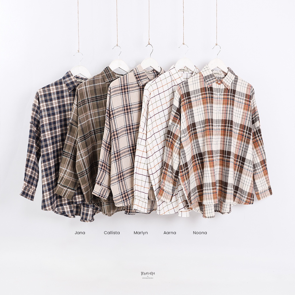 Tesavara | Flanolia Shirt | Atasan Wanita Flanel