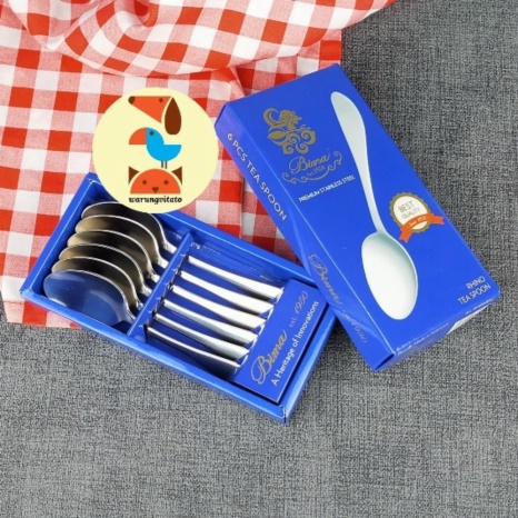 

Unik TEA SPOON BIMA SERI RHINO 1 SET ISI 6 STAINLESS / SENDOK TEH 14CM