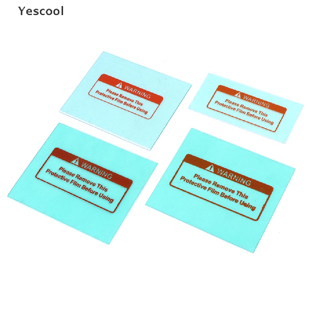 Yescool 5PCS Plat Plastik Cover Helm Las Gelap Otomatis