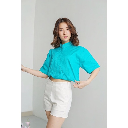 MISO BASIC PREMIUM TOP KOREA - KEMEJA &amp; BLOUSE ATASAN WANITA KANTORAN - STYLE KANTOR WANITA - HADIAH / KADO ULTAH UNTUK CEWEK