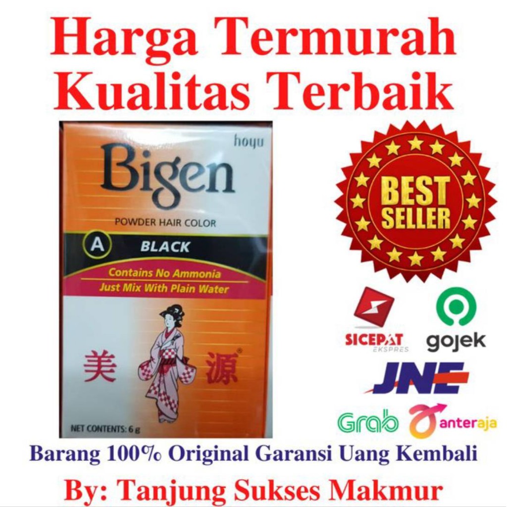 Bigen Powder Hair Color Black 4 gr